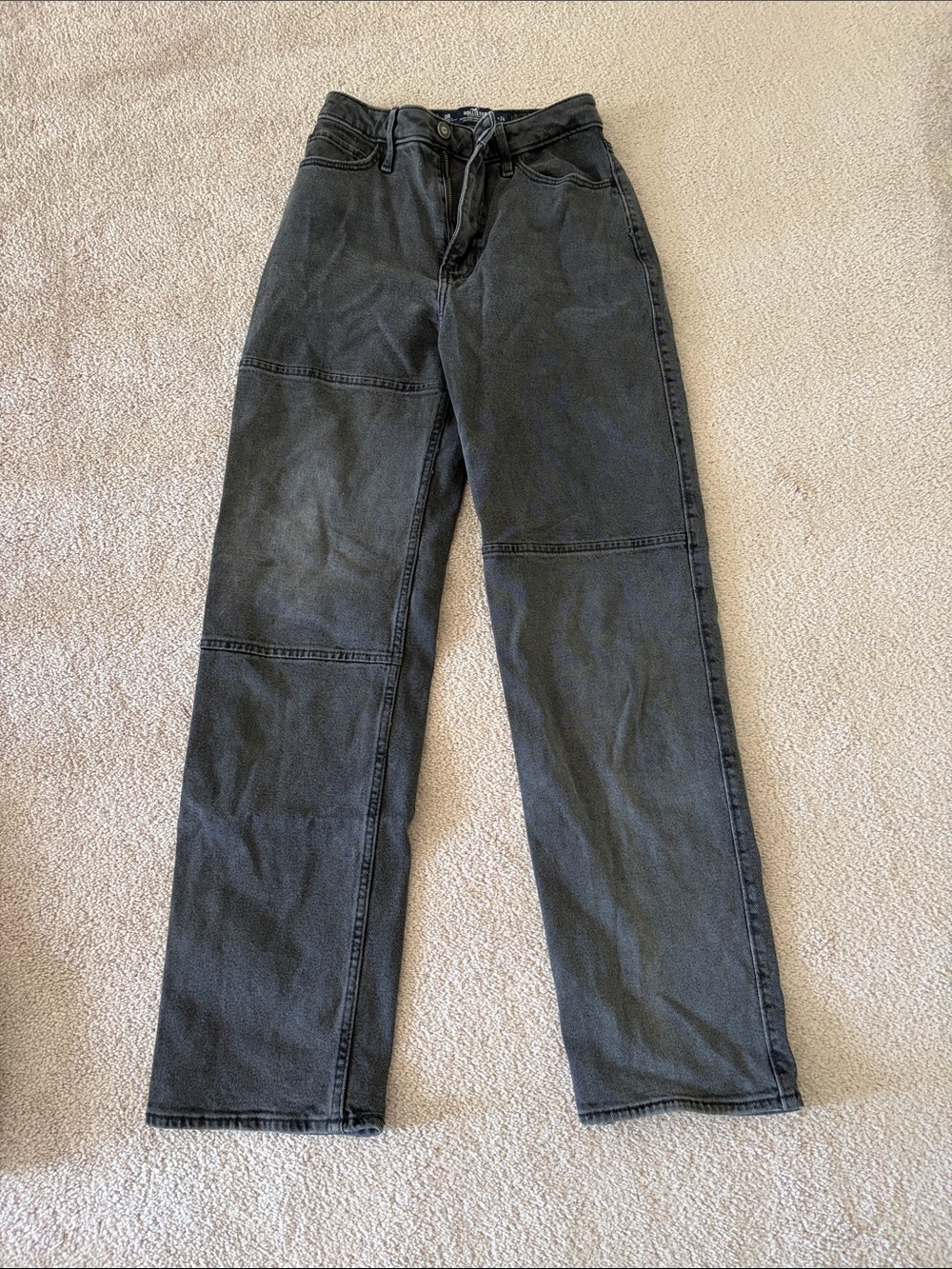Straight Leg Black Jeans